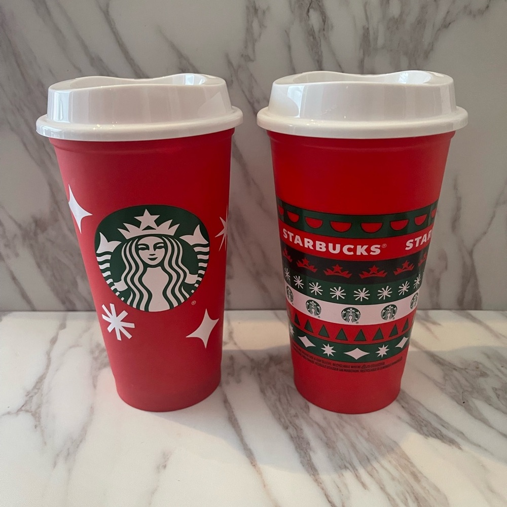 Starbucks Xmas plastic cup